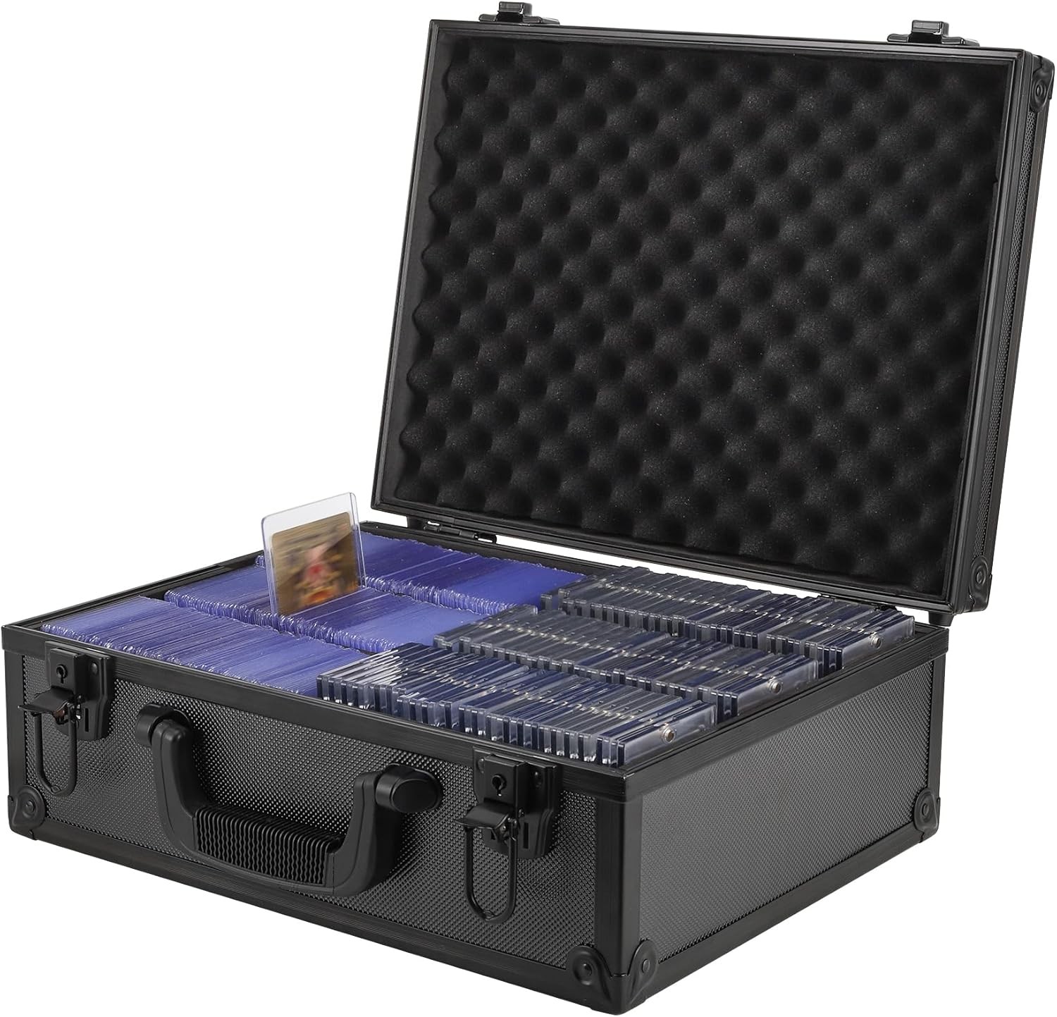 New Toploader Hard Case For 3″ x 4″ 35pt Sports Cards Storage Boxes Holds 600+