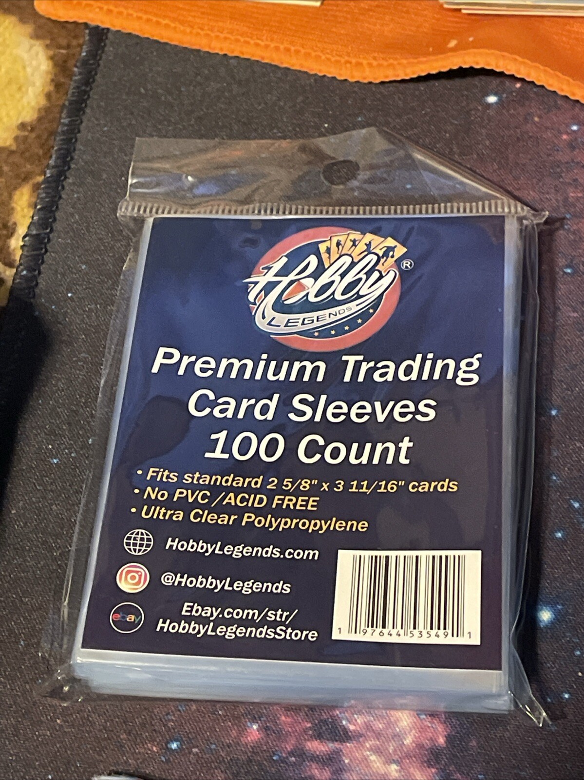 Hobby Legends Trading Card Sleeves 1 Unopened pack of 100