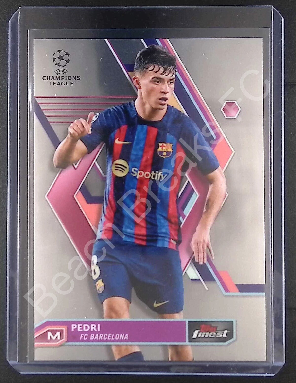 Pedri BARCELONA 2022-23 Topps Finest UEFA Base