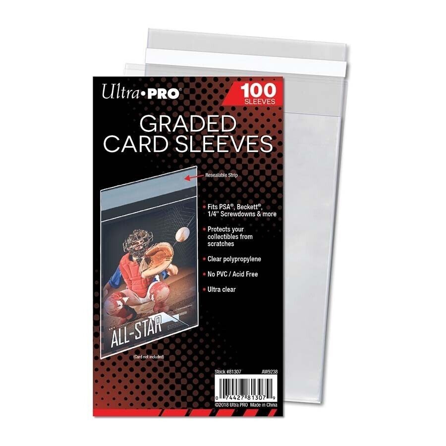Ultra Pro: Graded Card Soft Sleeves Resealable – 100 Count 81307