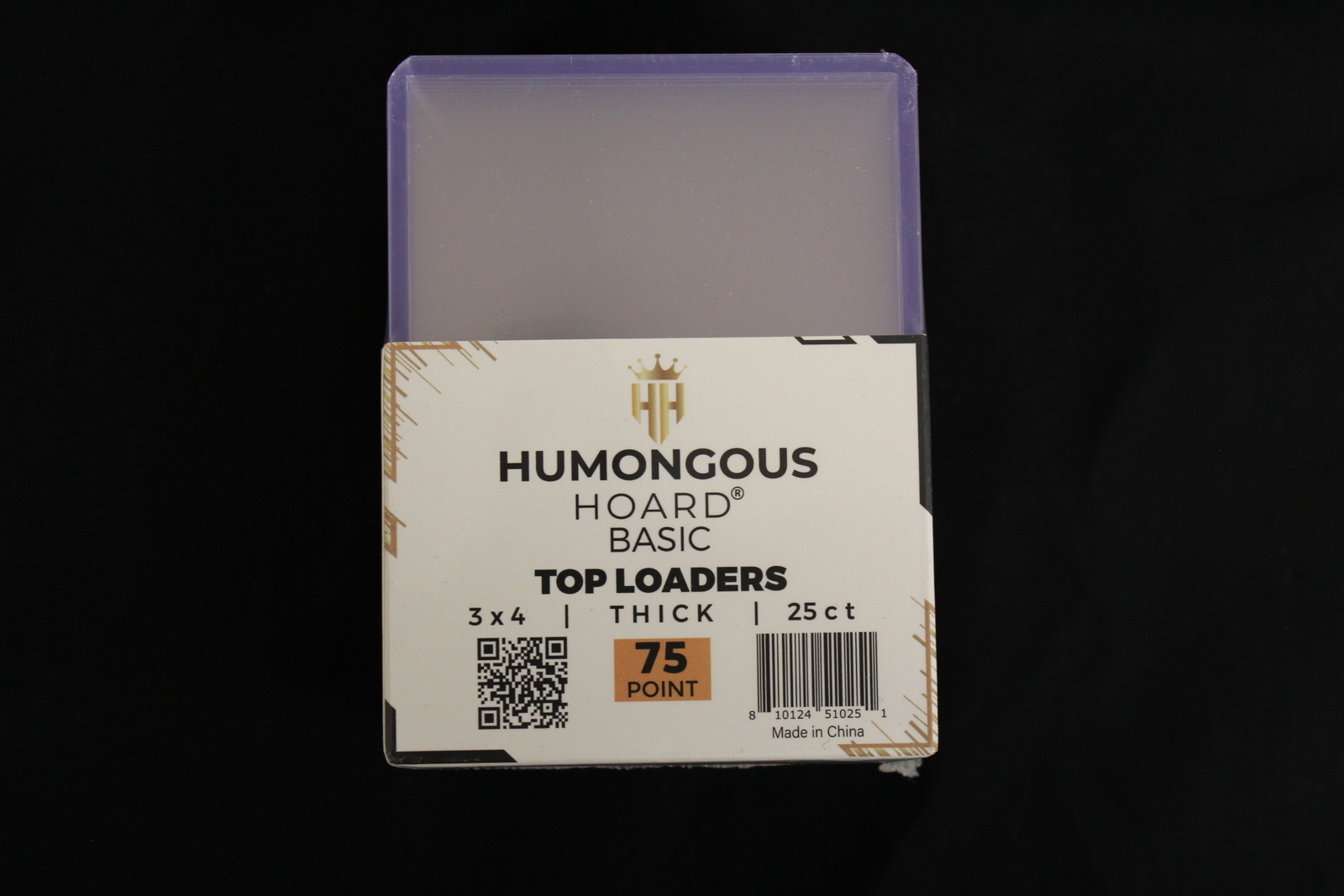 (25) Humongous Hoard 3″ x 4″ Basic 75Pt Thick Top Loaders Pack