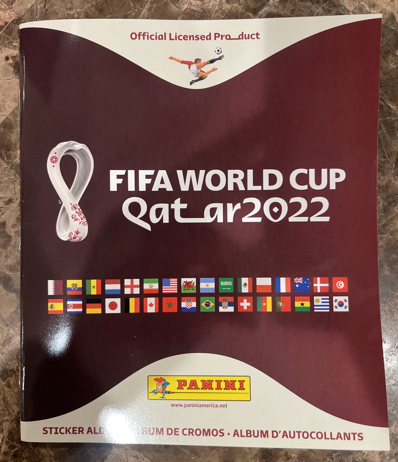 FIFA World Cup 2022 Qatar Sticker Album Soccer Book Panini & (10) Stickers NEW