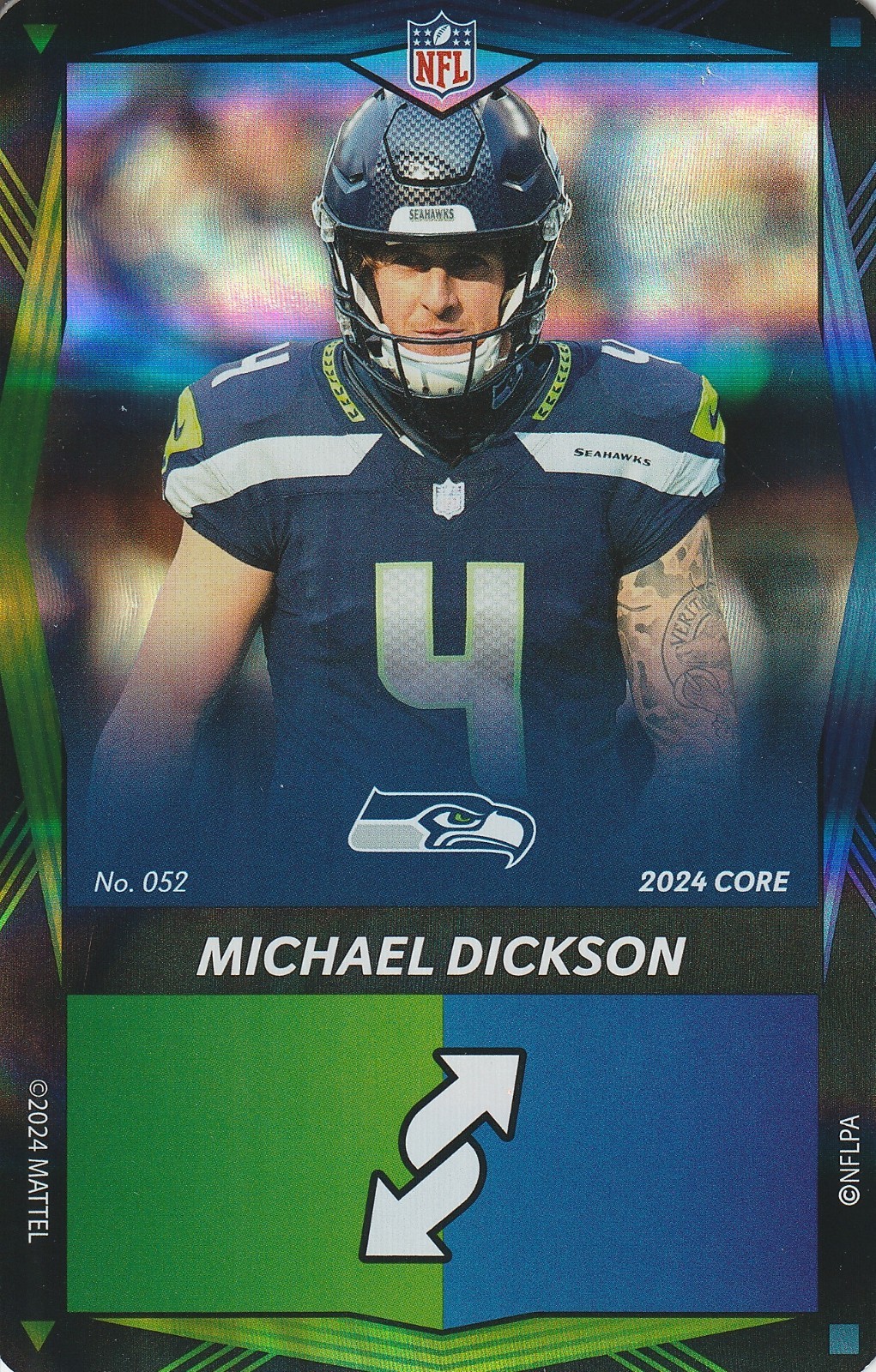 2024 UNO Elite – Michael Dickson Multicolor Green & Blue Foil #052