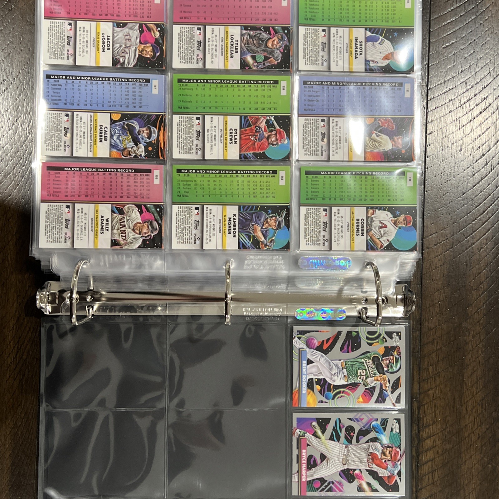 2025 Topps Cosmic Chrome Base Set Lot – All 200 Cards, In Order, With Binder