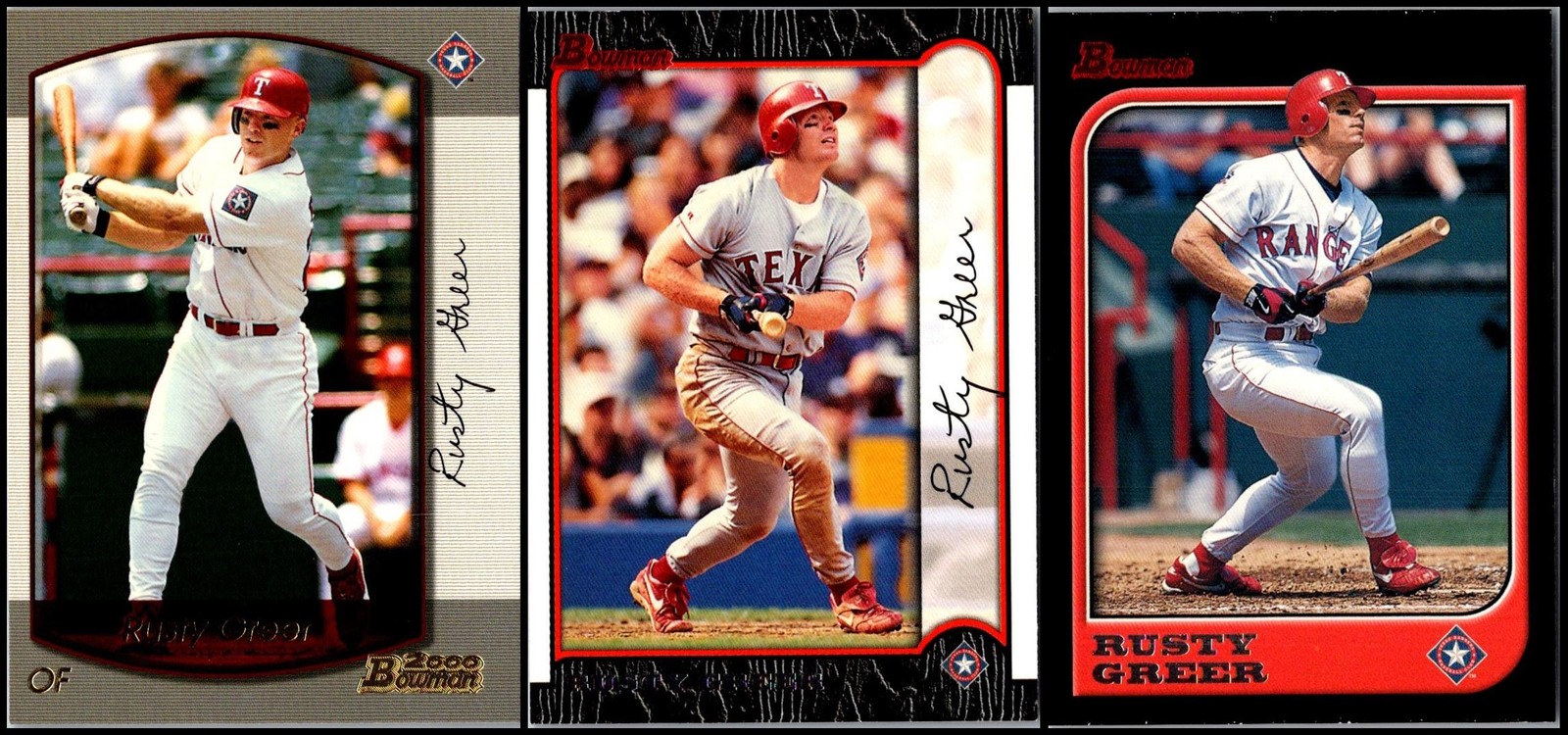 Bowman Rusty Greer (3) Card Lot – LIMITED EDITION – A TRUE STATEMENT PIECE FO…