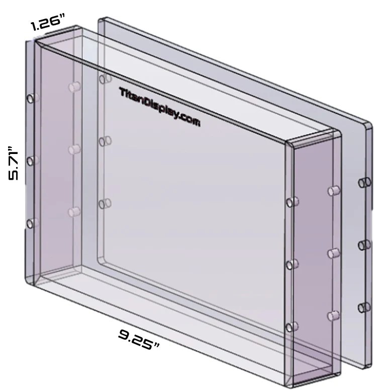 Acrylic Display Case Magnetic Lid FITS 2024 Topps Chrome Boxing Hobby Box