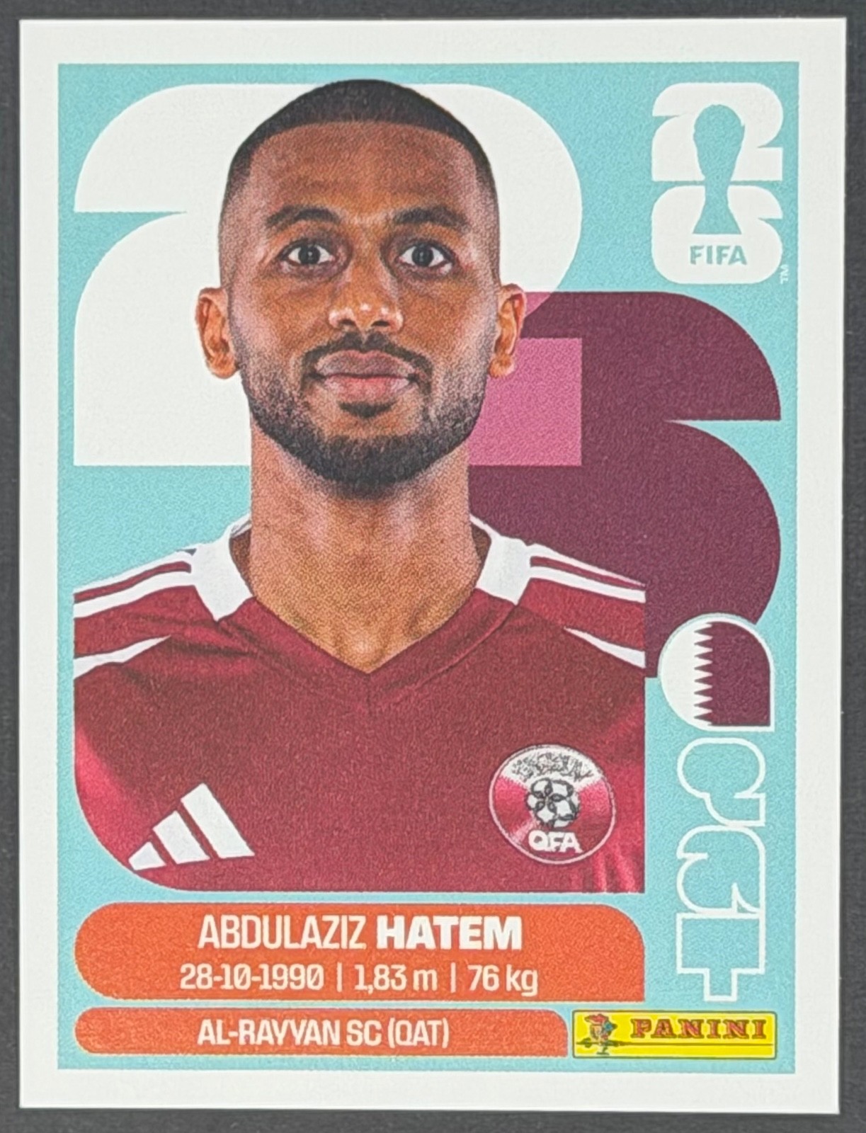 Panini FIFA World Cup 2026 Sticker QAT15 Abdulaziz Hatem – Qatar