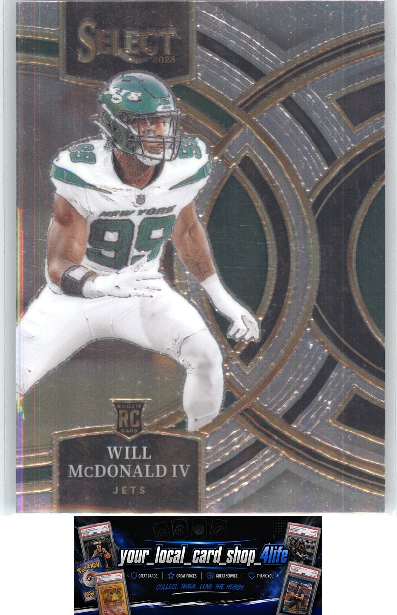 2023 Panini Select Football #192 WILL MCDONALD IV RC New York Jets