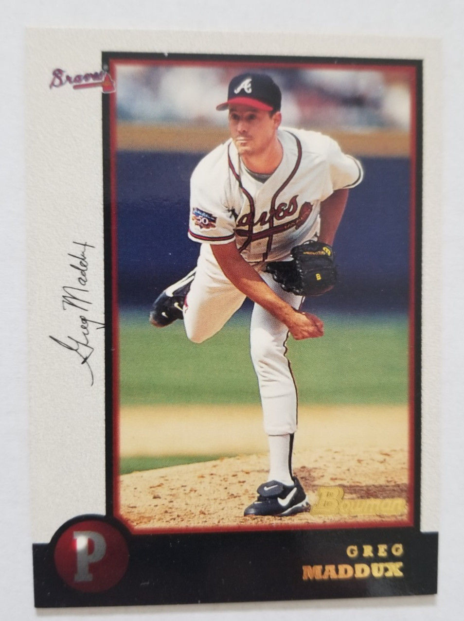 1998 Bowman Greg Maddux #16 Atlanta Braves