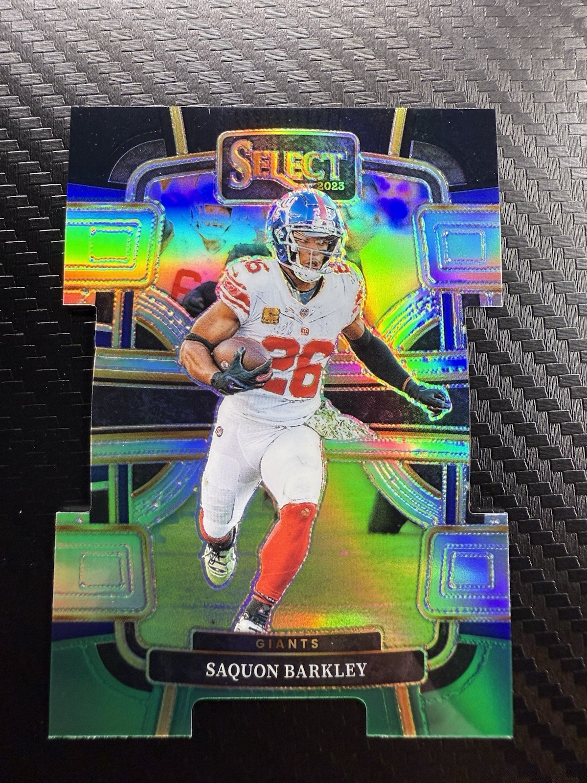 2023 Select Concourse Black & Green Die-Cut #75 Saquon Barkley Giants EAGLES PSU