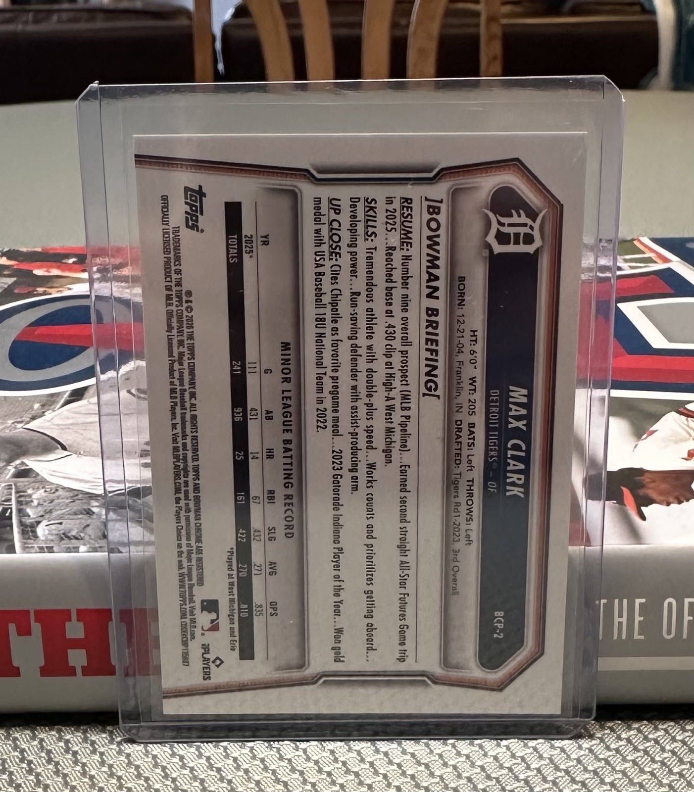 2026 Bowman Chrome SSP Image Variation Mojo Max Clark Detroit Tigers BCP-2 🔥💎