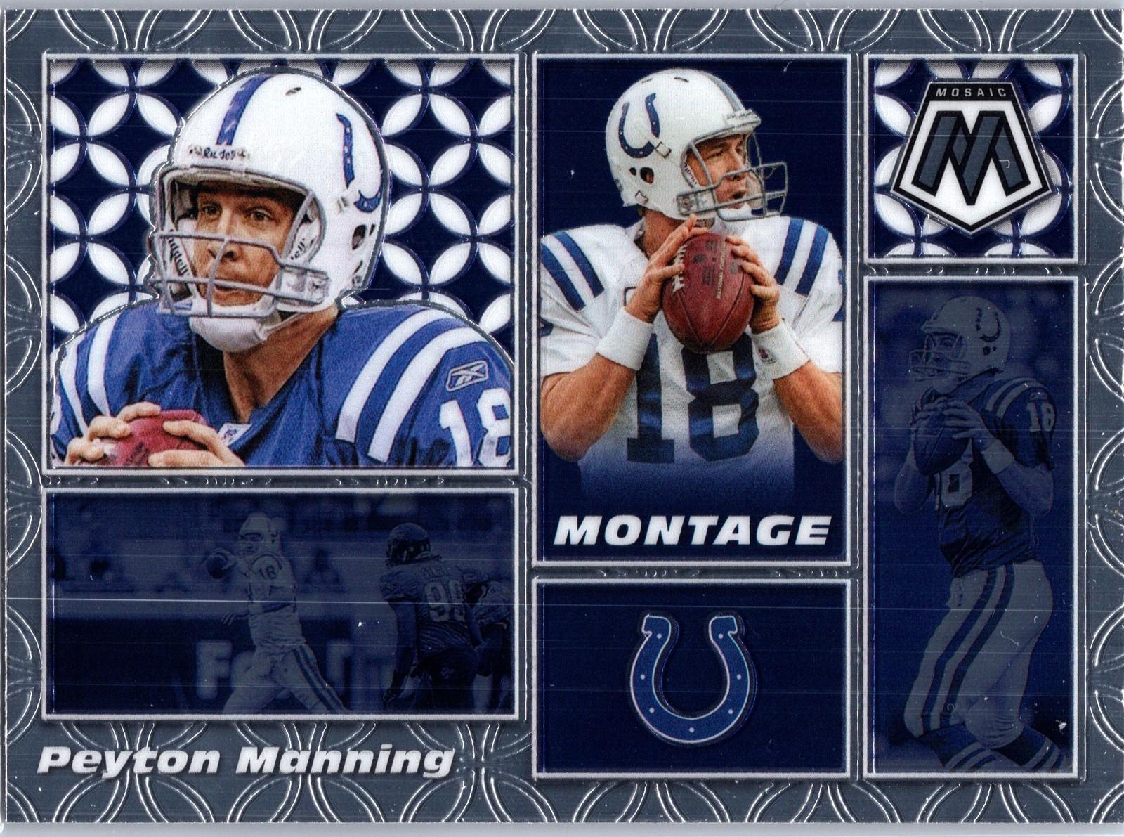 2020 Panini Mosaic #M14 Peyton Manning Montage Indianapolis Colts