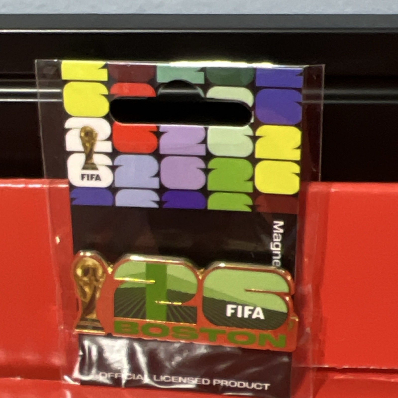 1 pc-FIFA Official Licensed Product Boston Soccer Magnet Multicolor FIFA-0143-MG