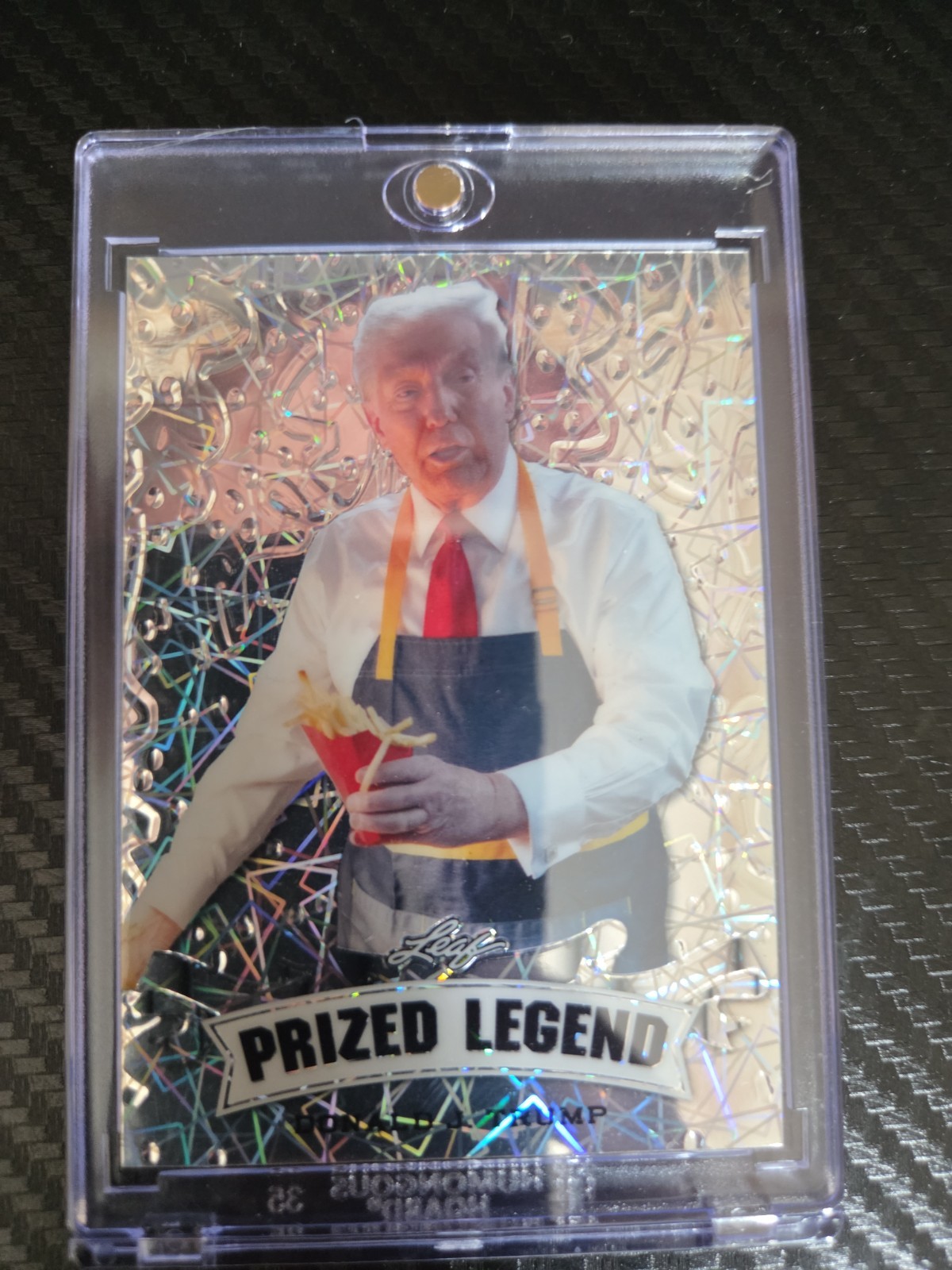 Donald J. Trump 2024 Leaf Prized Legend Metal Silver Laser /25 – 🇺🇸