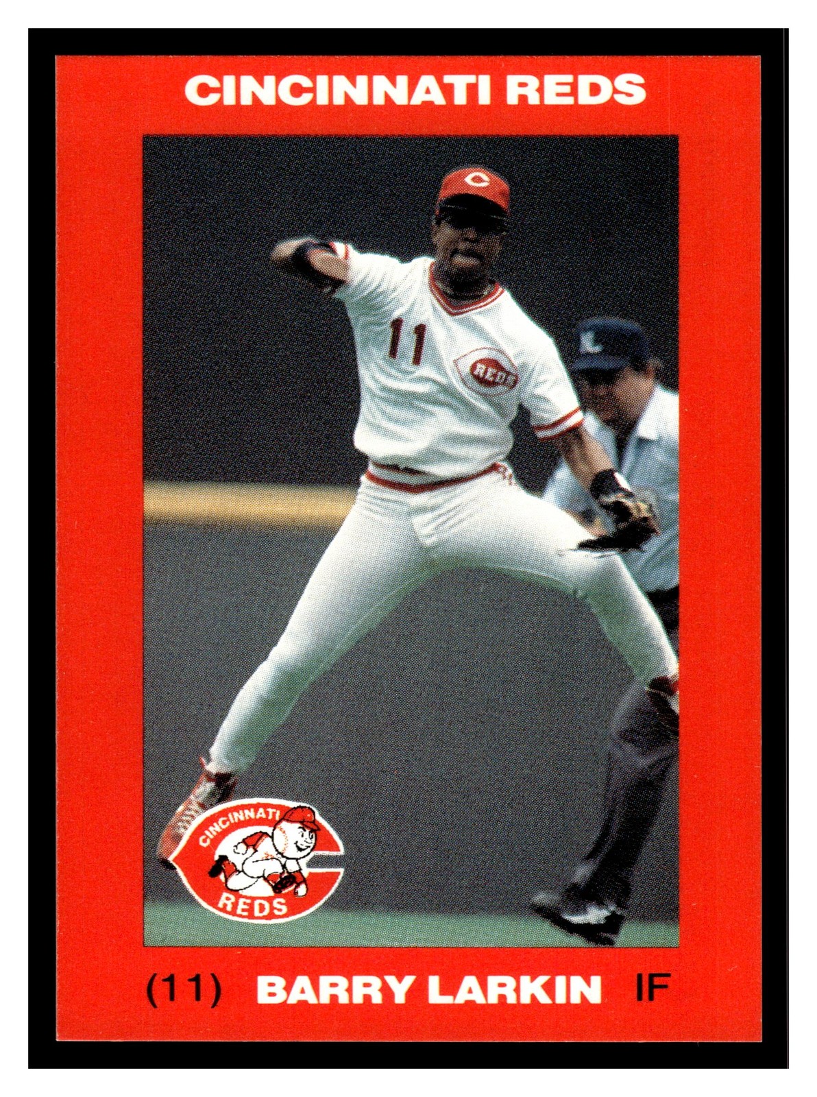 1992 Kahn’s Cincinnati Reds Barry Larkin #NNO Cincinnati Reds