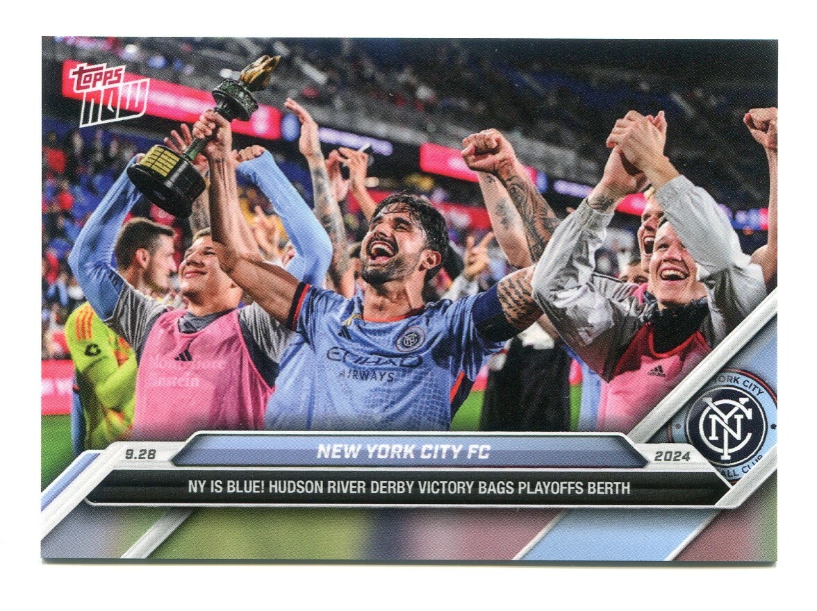 2024 Topps Now MLS New York Is Blue! New York City FC NYCFC #139 DERBY PR /271