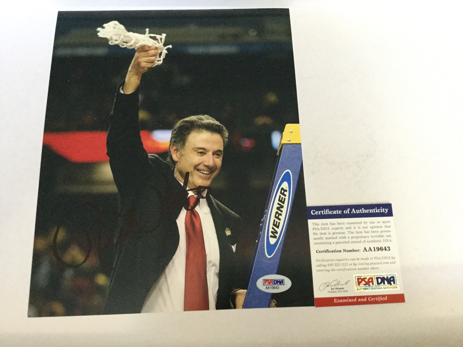 Rick Pitino Signed 8×10 Photo PSA DNA COA Louisville Cardinals c