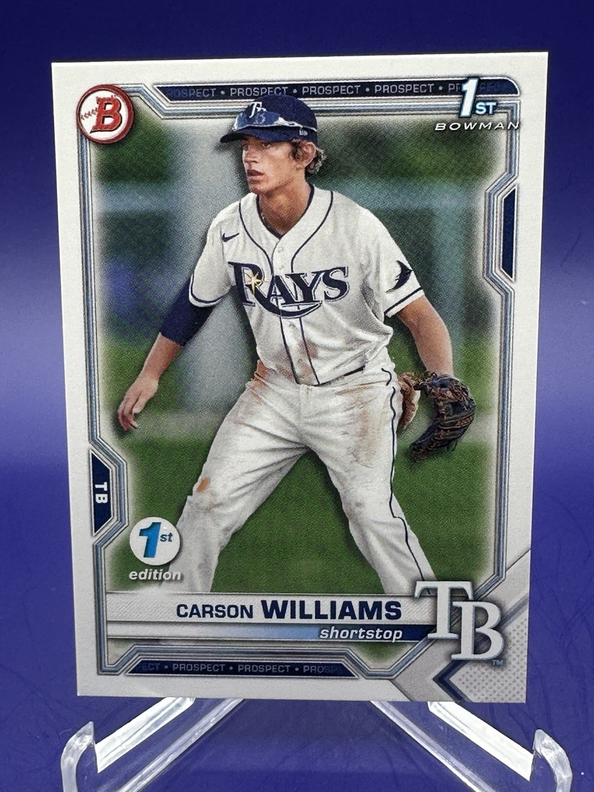 CARSON WILLIAMS 2021 Bowman Draft 1st Edition ROOKIE #BD-180 – NM/MT