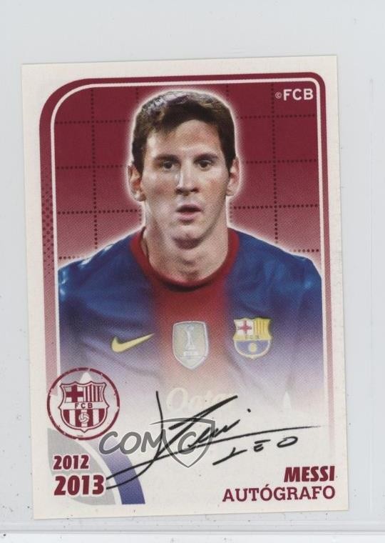 2012-13 Panini FC Barcelona Stickers Autografo Lionel Messi #163 g6p