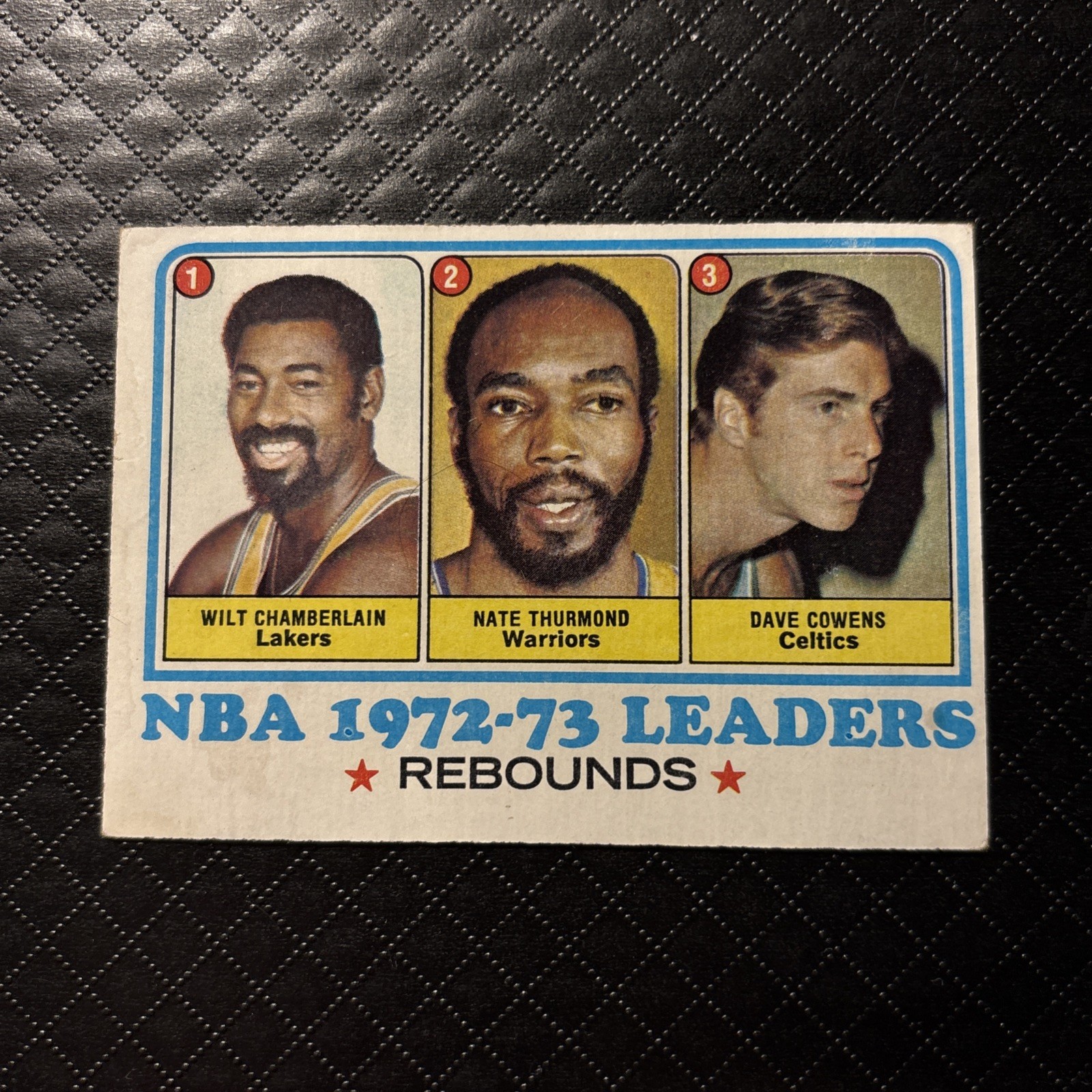 1973-74 Topps – League Leaders Wilt Chamberlain, Dave Cowens, Nate Thurmond #157