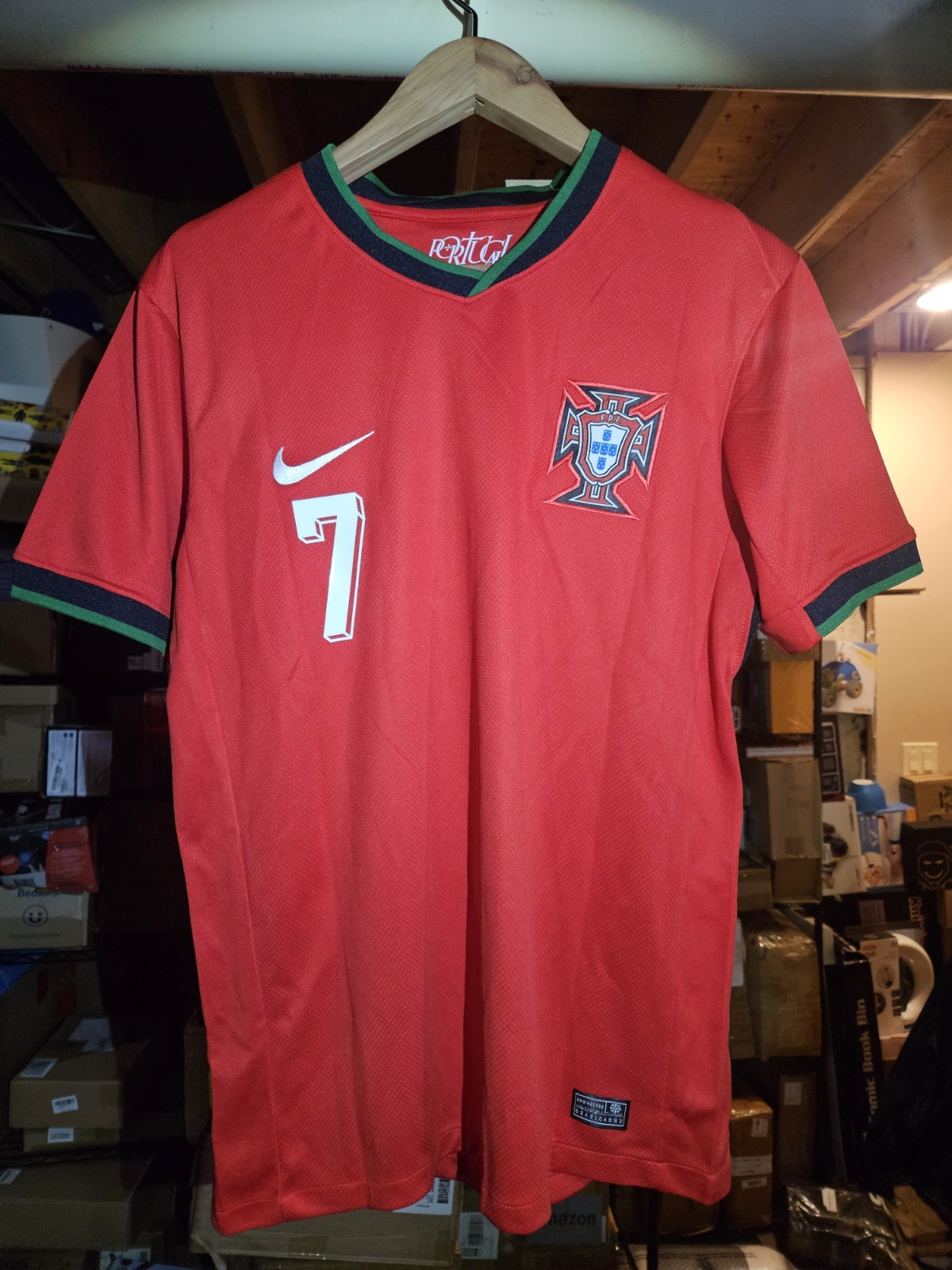 Portugal 2024 Nike Home Football Shirt Soccer Jersey Size M Men C. Ronaldo 7