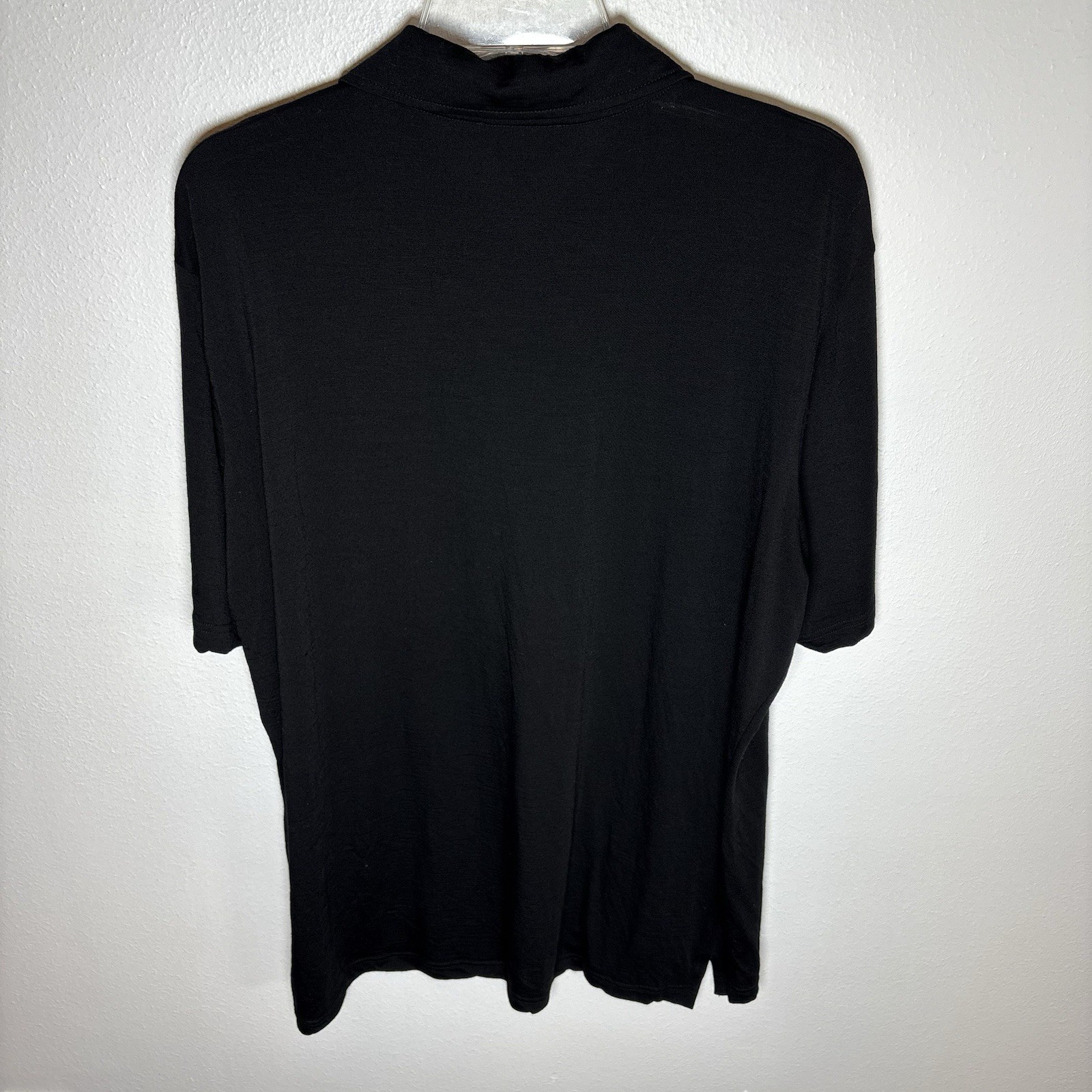 McLaren Formula 1 Team Polo Shirt Mens XL Black Short Sleeve Wool Made In Italy