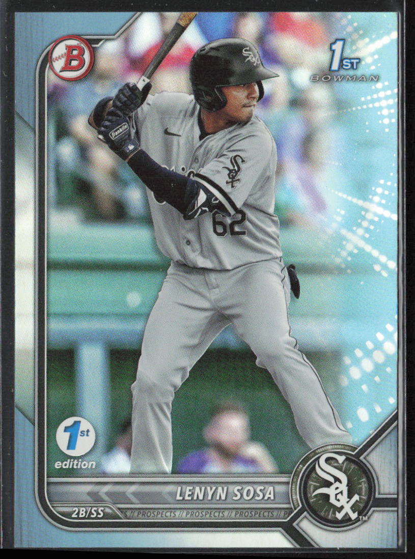 2022 Bowman 1st Edition Lenyn Sosa BPPF-76 1st Sky Blue Foil | Chicago White Sox