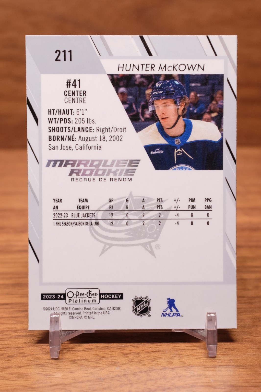 2023-24 O-Pee-Chee Platinum – Marquee Rookies Hunter McKown #211