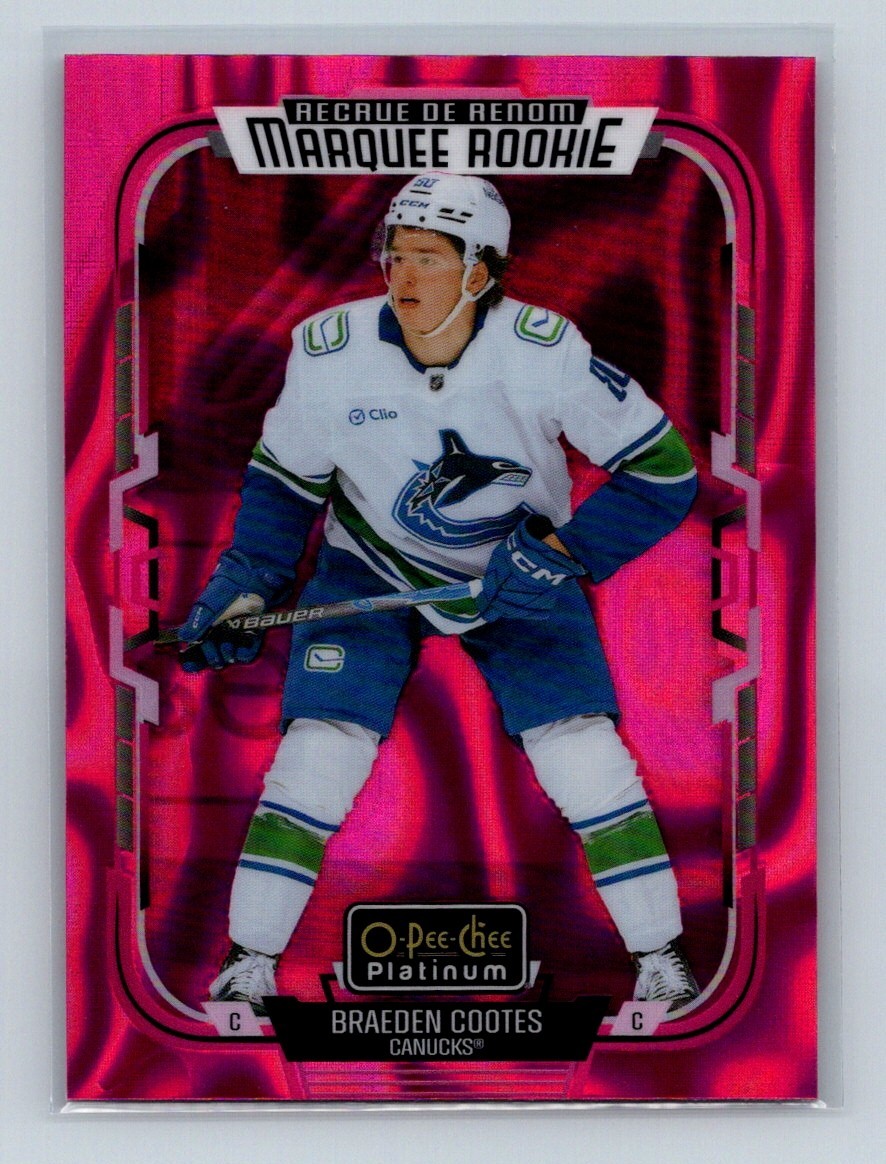 2025-26 O-Pee-Chee Platinum Pink Magma Rookie #286 Braeden Cootes RC NHL