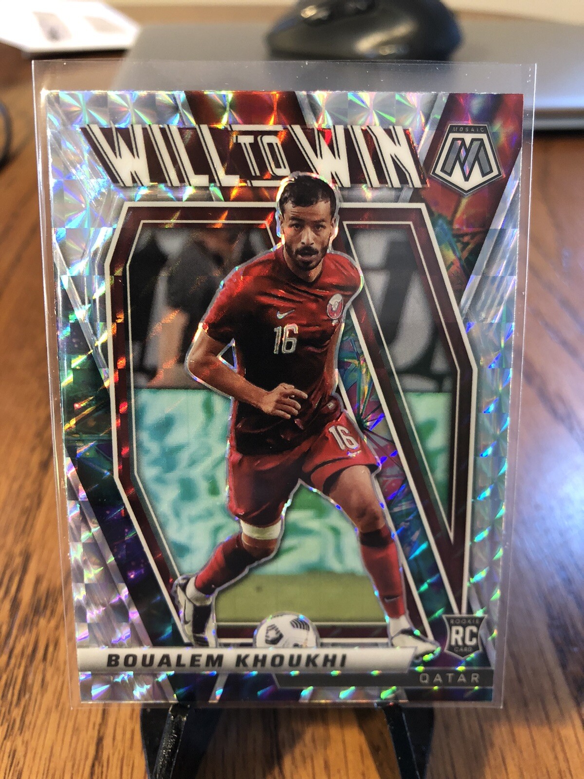 Boualem Khoukhi – 2021-22 Mosaic FIFA World Cup Will To Win #2 RC – MOSAIC PRIZM