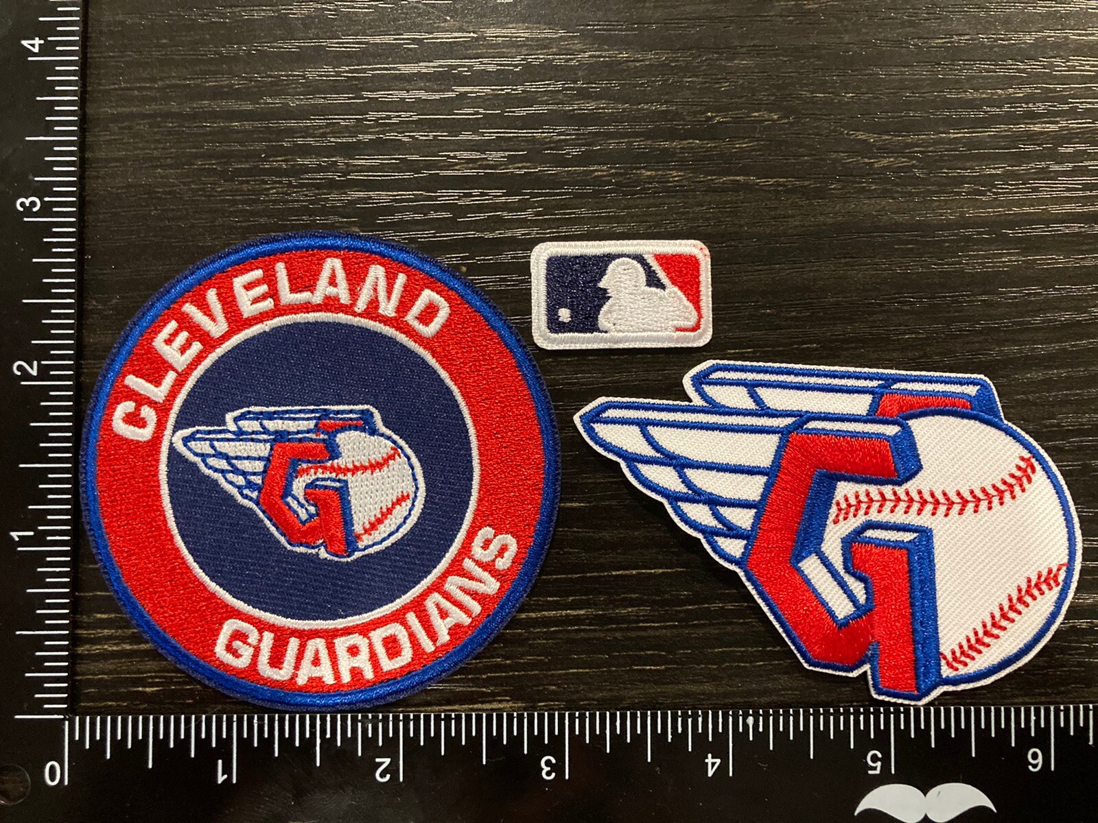 CLEVELAND GUARDIANS LOT SET OF 3 MLB BASEBALL IRON ON PATCHES