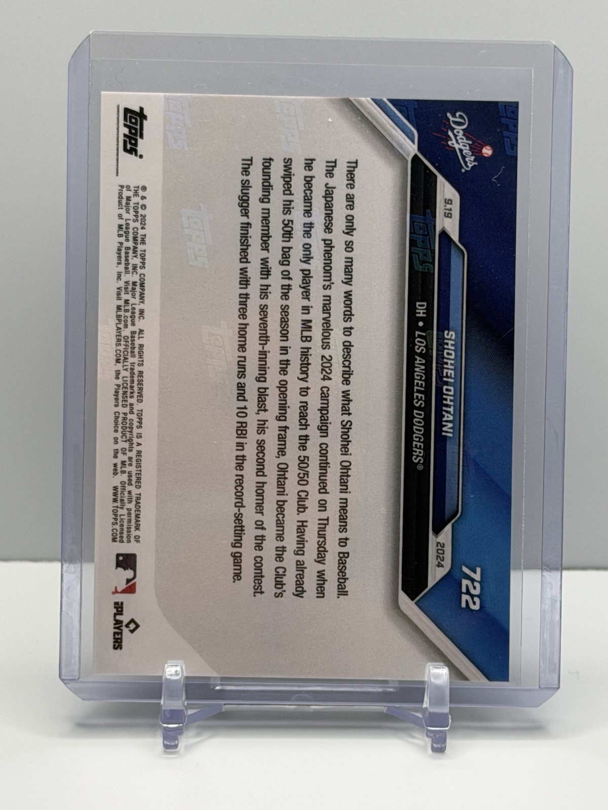 2024 Topps Now – Shohei Ohtani #722 /653737