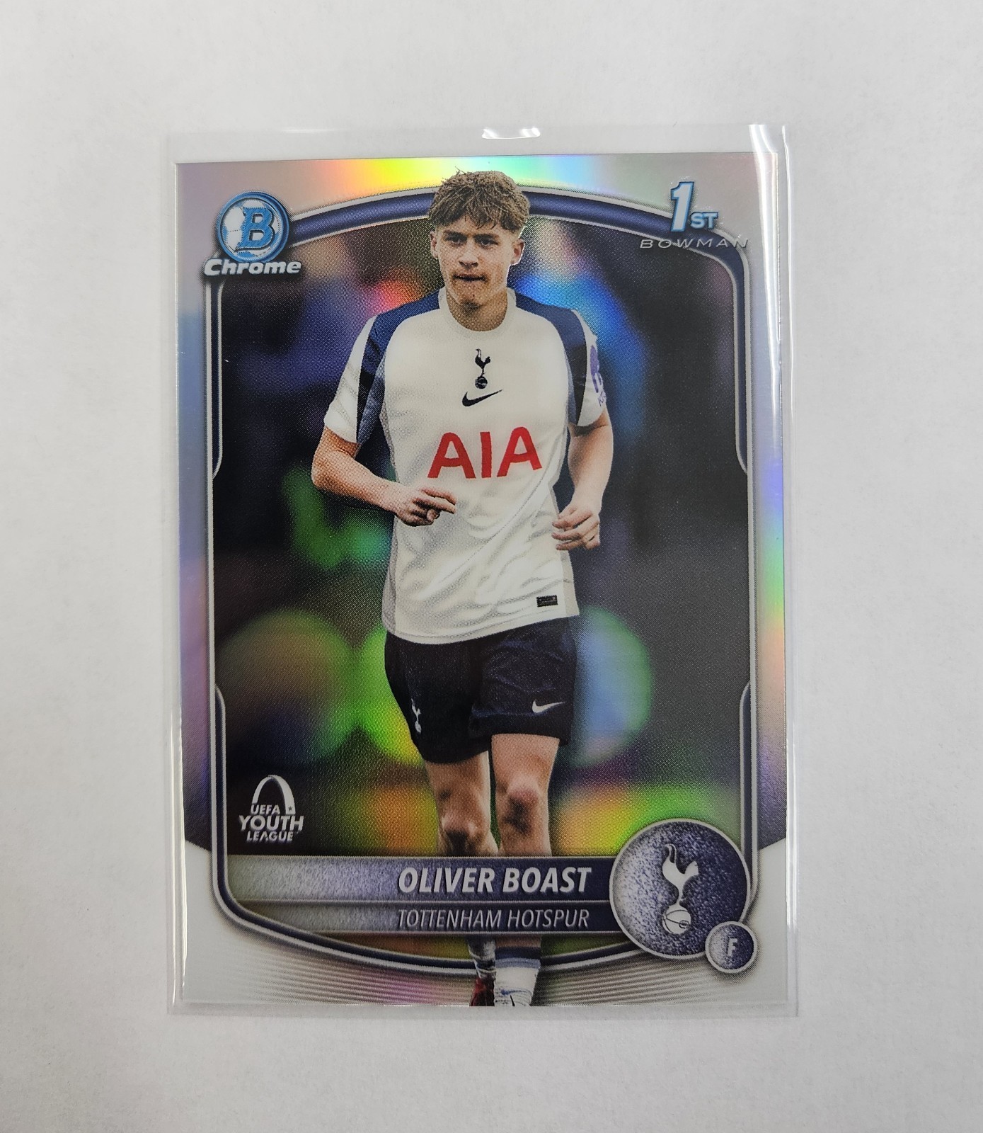 2025-26 Topps Chrome UEFA Oliver Boast 1st Bowman Chrome Refractor #BU-OB