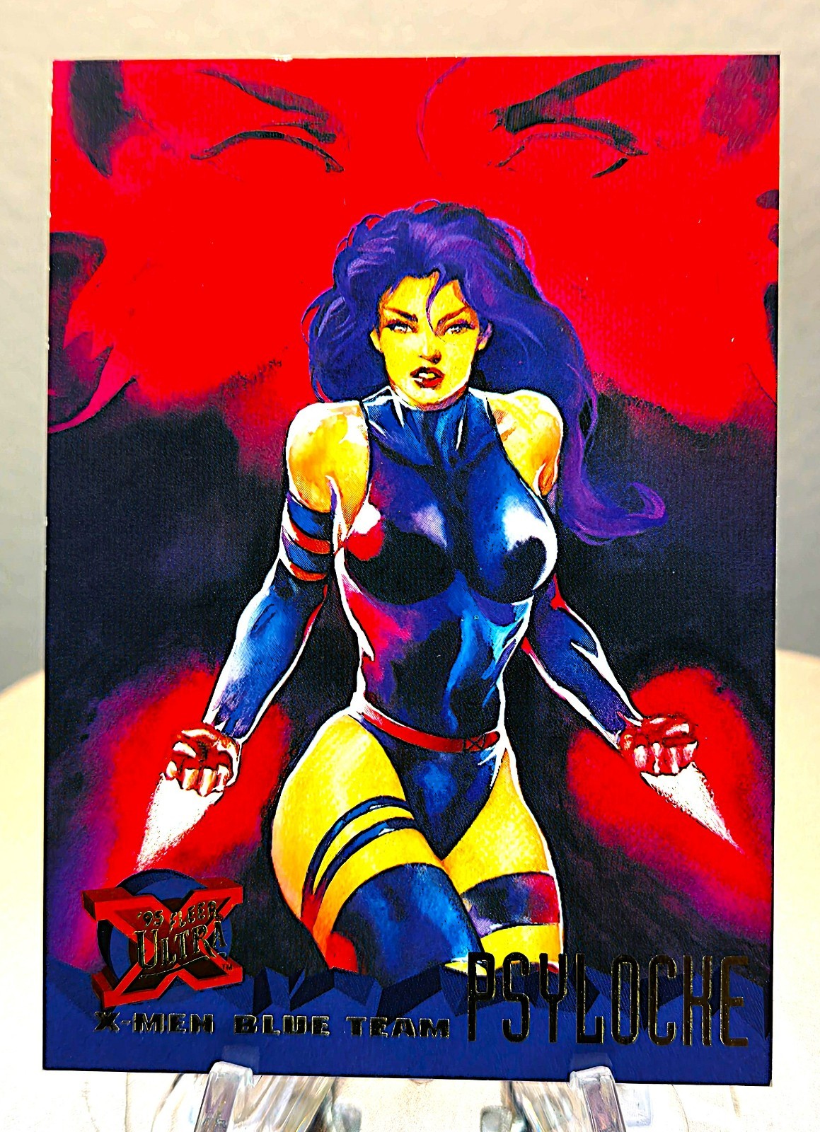 1995 Fleer Ultra Marvel X-Men #97 Psylocke X-Men Blue Team