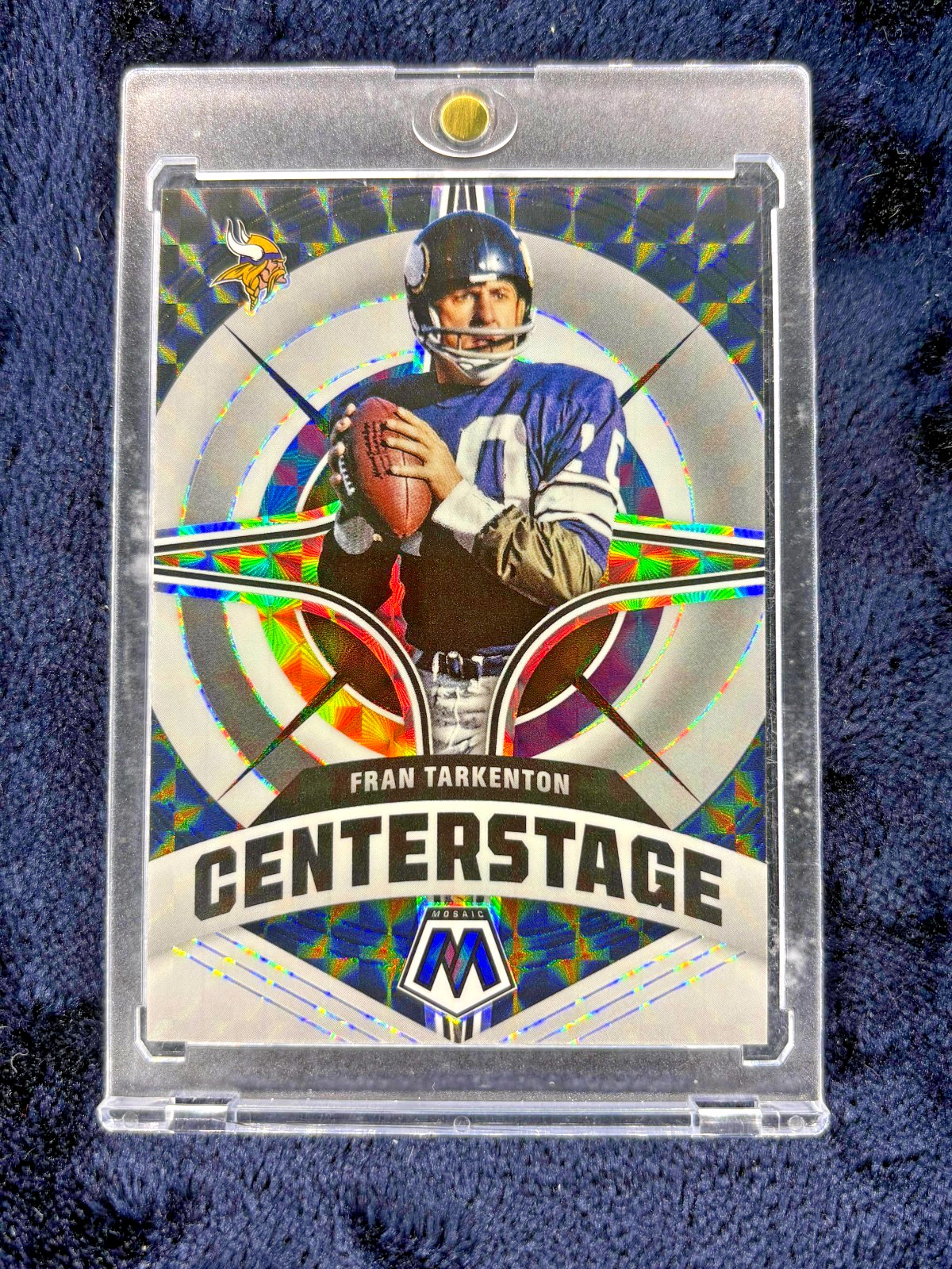 2022 MOSAIC CENTER STAGE FRAN TARKENTON BLACK FINITE 1/1 ONE OF ONE HOF NON AUTO