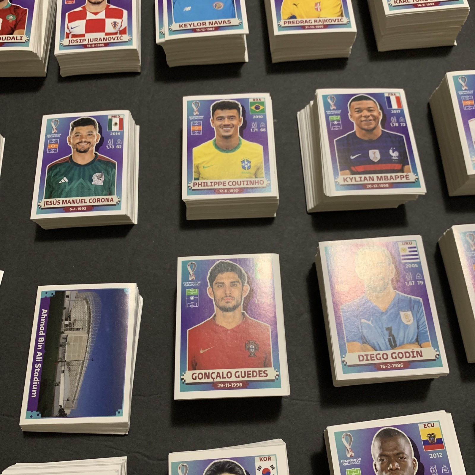 Panini 2022 Qatar Fifa World Cup Stickers Lot Of 100 NO DUPLICATES