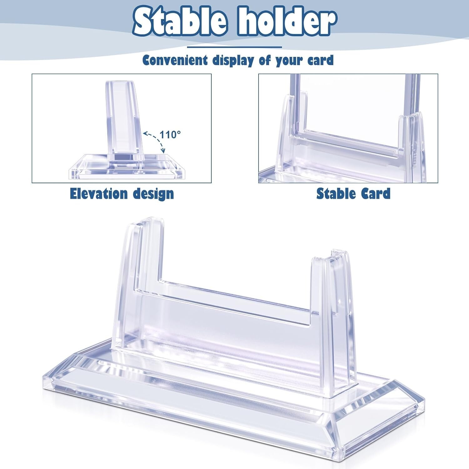 4Pcs Magnetic Card Holders For Trading Card 35Pt Hard Baseball Protector W Stand
