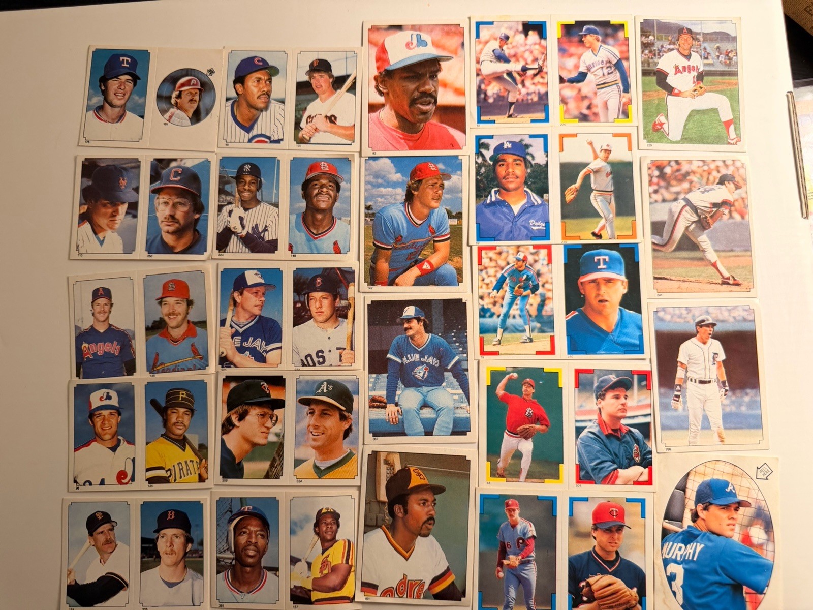 40 Vintage Baseball Card Stickers Lot (1980s) – MLB Stars, Hall of Famers