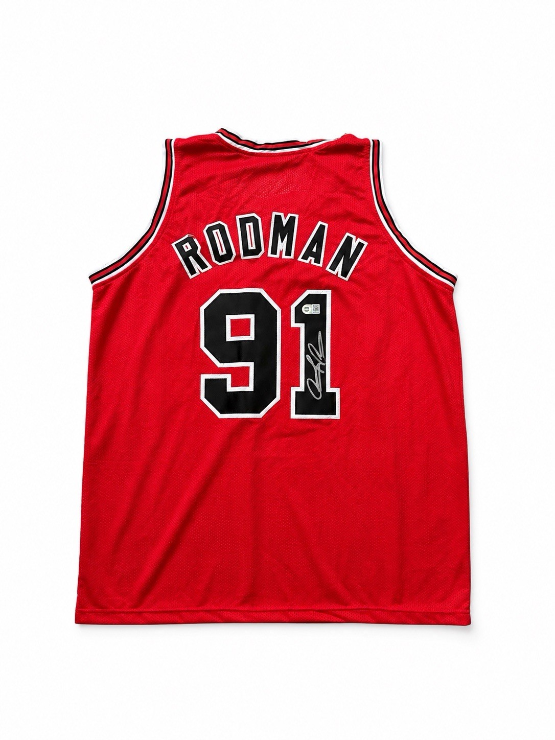 Chicago Bulls Dennis Rodman Autographed Signed Custom XL Jersey SWAU Certified