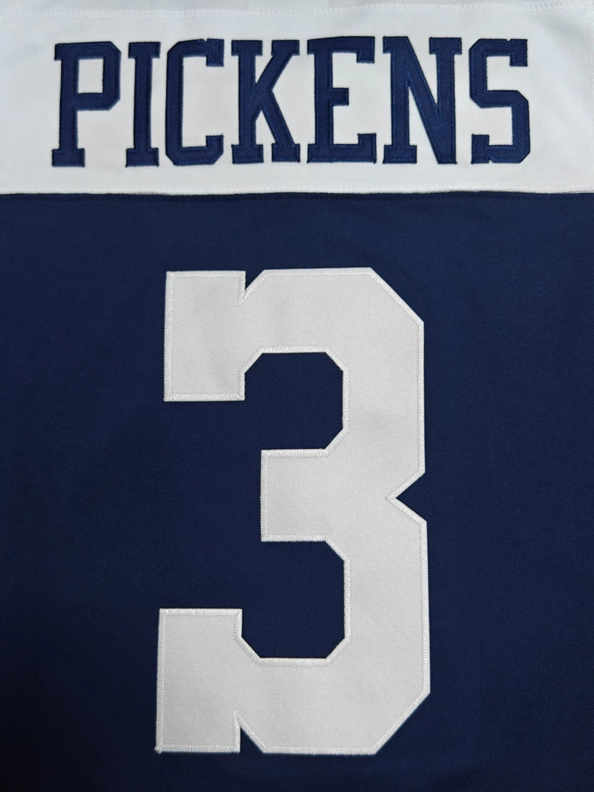 2025 Men’s Cowboys #3 George Pickens Limited Stitched Jersey Navy/White S-3XL
