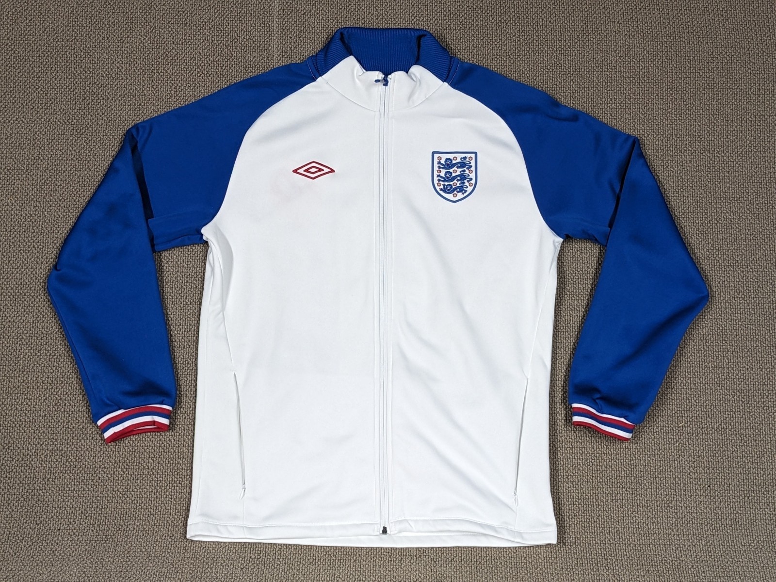 England National Team Training Track Suit Jacket 2010/2011 Umbro Large Original