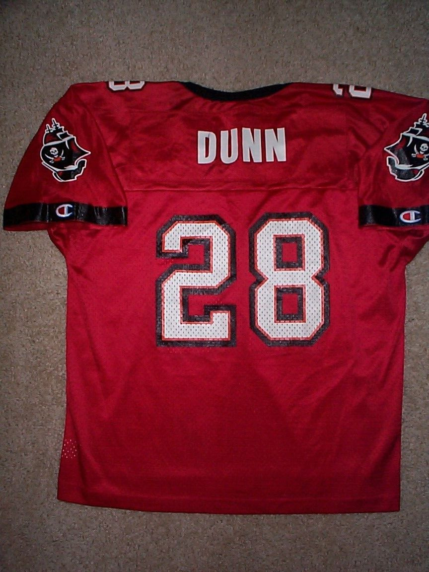 *IRREGULAR* Tampa Bay Buccaneers WARRICK DUNN nfl Jersey YOUTH KIDS BOYS (xl)