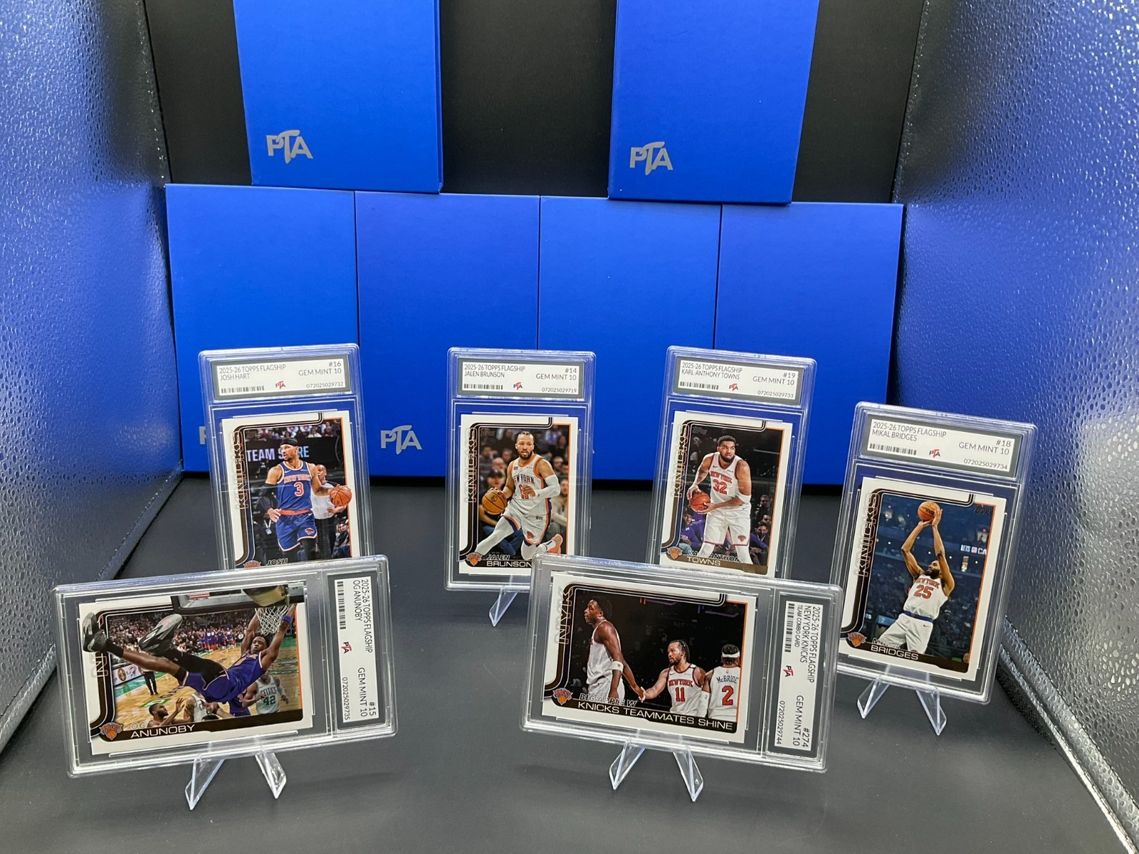 2025-26 Topps Flagship New York Knicks Collection ALL GRADED GEM MINT PTA 10🔥