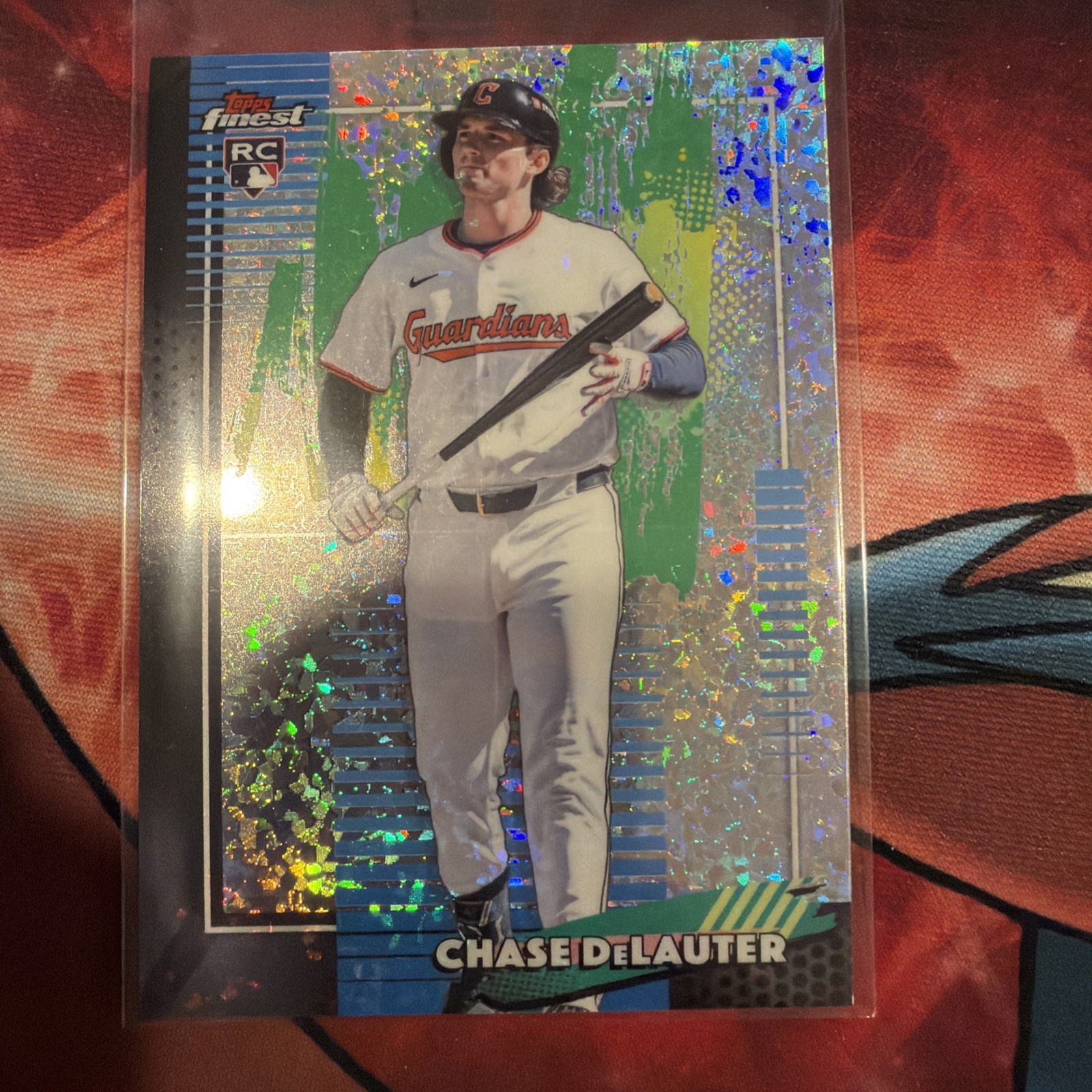 2026 Topps Finest Chase DeLauter Mini Diamond Refractor RC