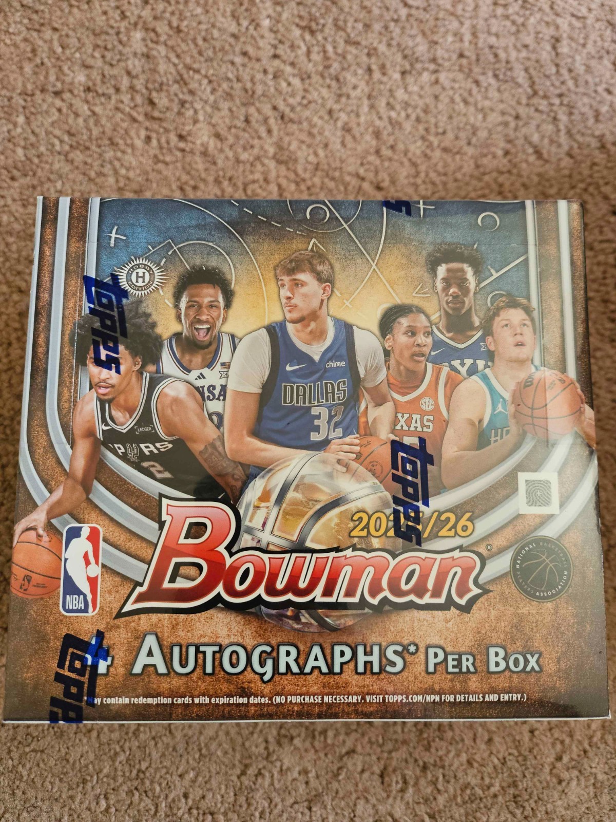 ✅ IN HAND ✅ 2025-2026 Topps Bowman Basketball Hobby Jumbo Box Sealed Ships Fast!