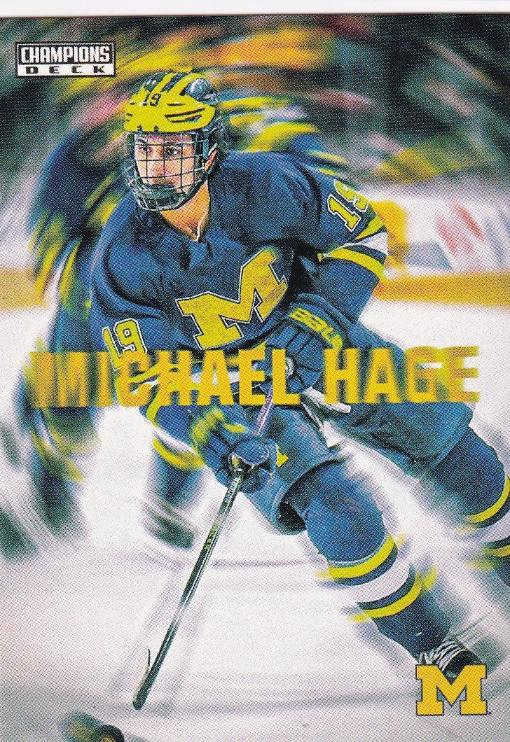 2025-26 Michigan Wolverines Hockey Champions Deck Pick A Card Hage Horcoff