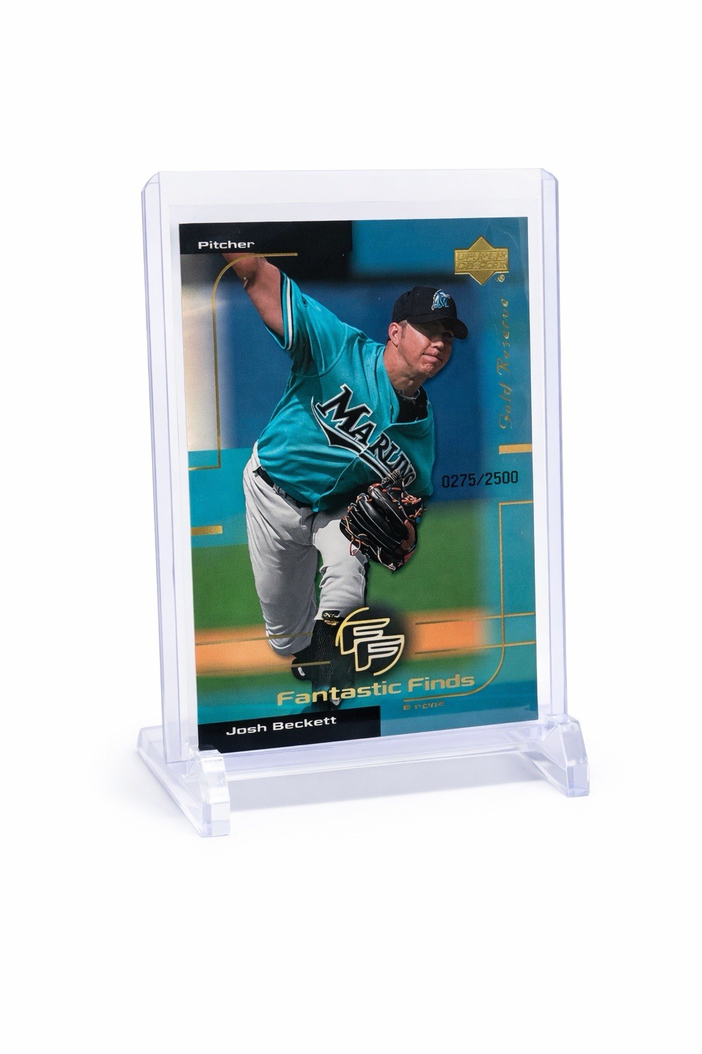 2000 Upper Deck Gold Reserve Fantastic Finds Josh Beckett #281 Marlins Serial N…
