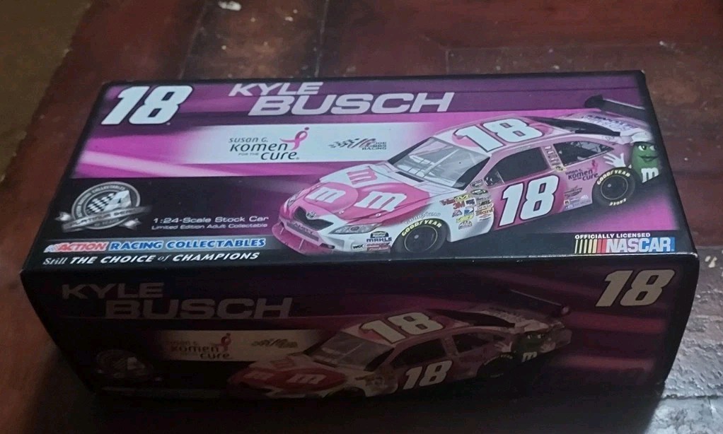 2008 Kyle Busch Autographed M & M’s Susan G. Komen Toyota Camry 1/24