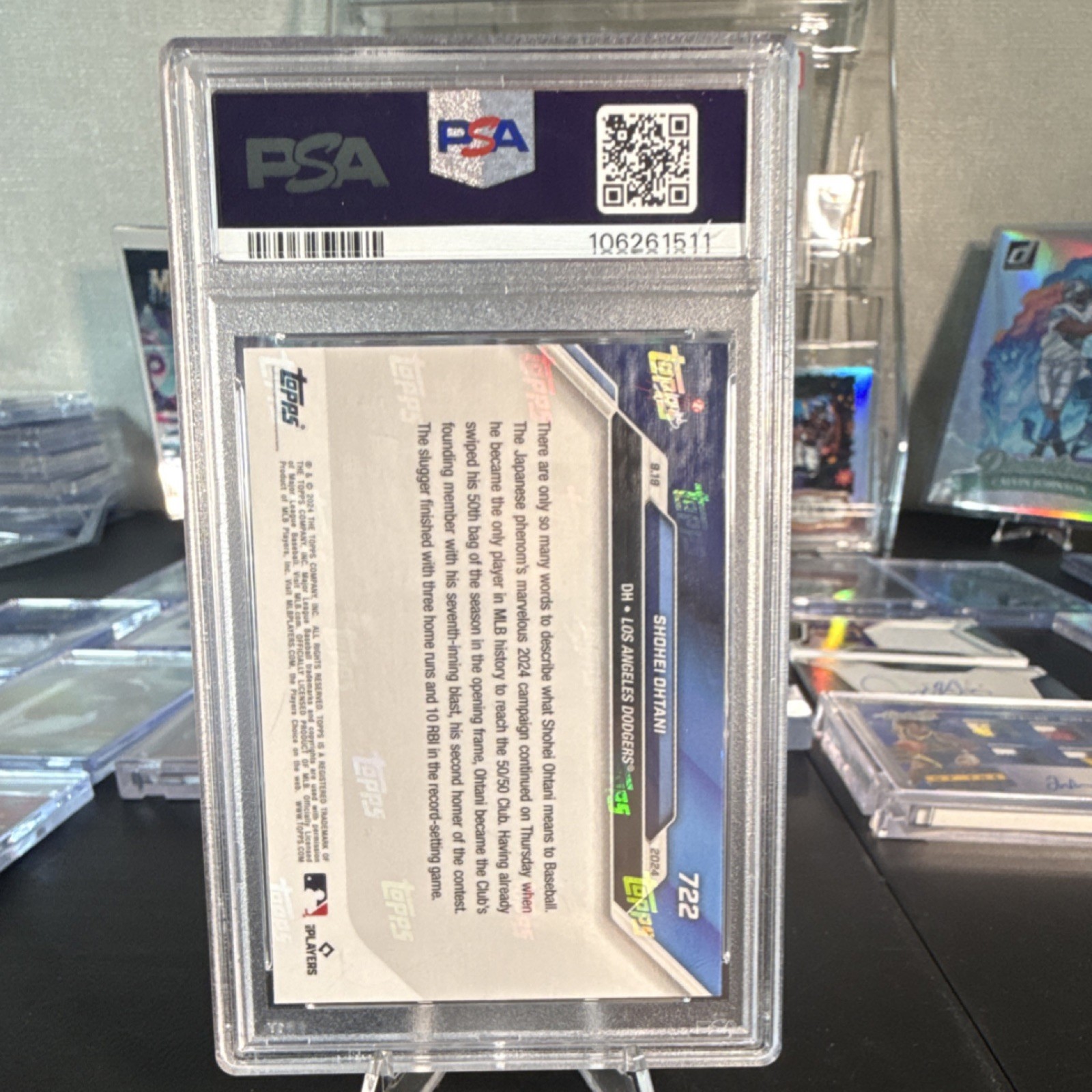 Topps 2024 Now Shohei Ohtani #722 PSA 9 Los Angeles Dodgers MLB /653737