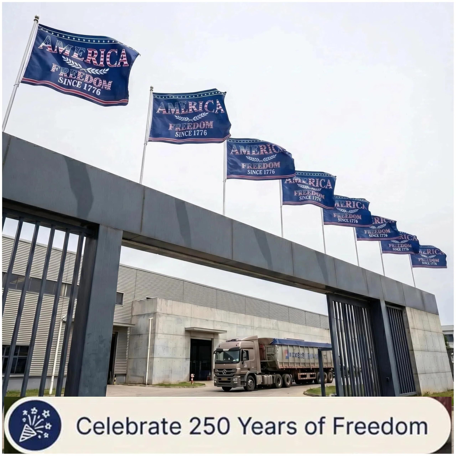 250 Anniversary USA Flag, 250 Year American 36 inches by 60 inches, blue、red